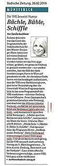 BT-Artikel Münster ... Bächle ... Bächleboot ...  Mehr Freiburg ? ... Geht ... nicht.