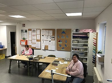 REHA-Laden-Werkstatt Nähbereich