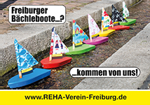 Freiburger Bächleboote kommen vom Reha-Verein