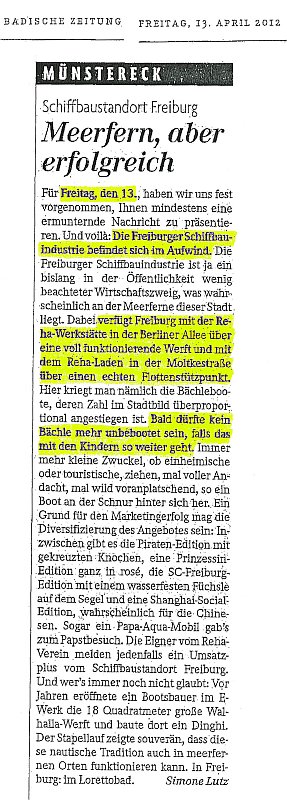 Badische Zeitung Münstereck